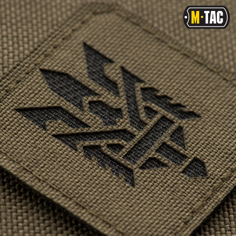 M-Tac нашивка Тризуб (стилізація) Laser Cut мала Ranger Green/Black M-Tac нашивка Тризуб (стилізація) Laser Cut мала Ranger Green/Black