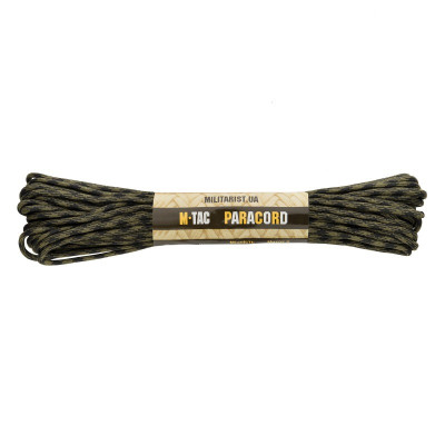 M-Tac паракорд 550 type III Black & Army Green 15м