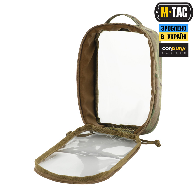 M-Tac органайзер утилітарний прозорий Elite Small (22х14 см) Multicam M-Tac органайзер утилітарний прозорий Elite Small (22х14 см) Multicam