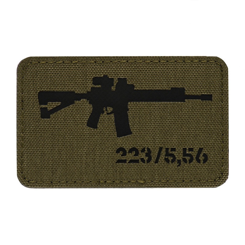 M-Tac нашивка AR-15 223/5,56 Laser Cut Ranger Green/Black