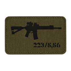 M-Tac нашивка AR-15 223/5,56 Laser Cut Ranger Green/Black