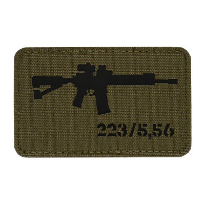 M-Tac нашивка AR-15 223/5,56 Laser Cut Ranger Green/Black