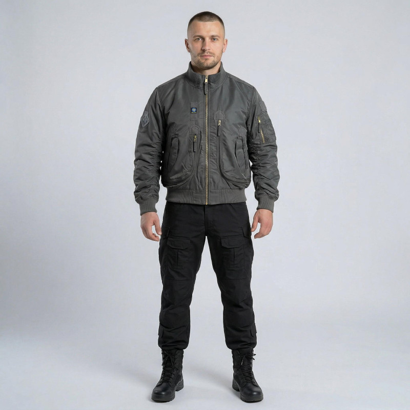 Куртка бомбер Vik-Tailor льотна, Shadow Grey