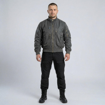 Куртка бомбер Vik-Tailor льотна, Shadow Grey