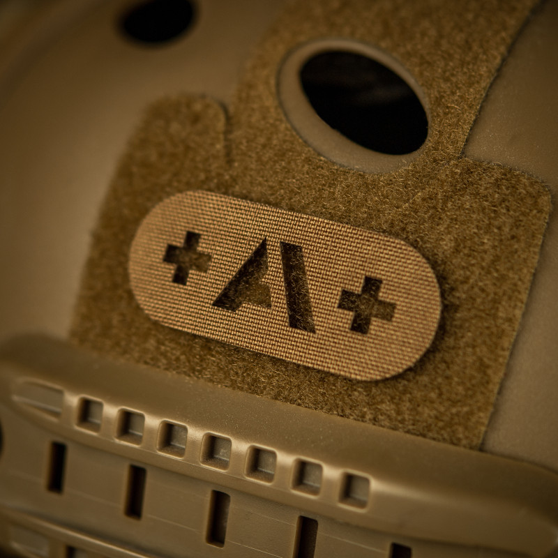 M-Tac нашивка група крові +A+ наскрізна Laser Cut Coyote