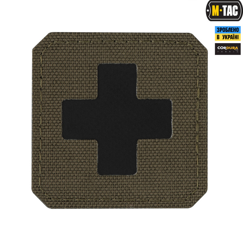 M-Tac нашивка Medic Cross Laser Cut Ranger Green/Black M-Tac нашивка Medic Cross Laser Cut Ranger Green/Black