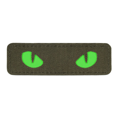 M-Tac нашивка Cat Eyes Laser Cut Ranger Green/Green/GID