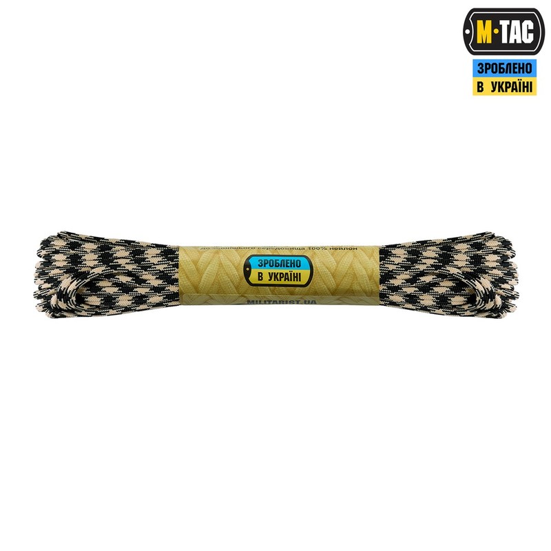 M-Tac паракорд 550 type III 15m Black/Sand