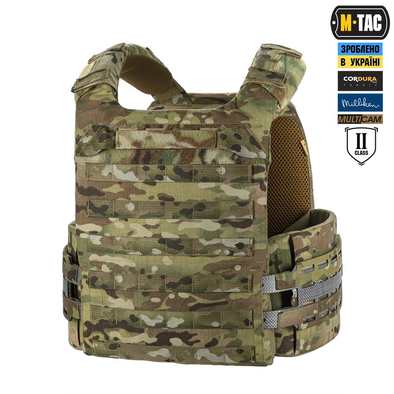 M-Tac плитоноска Cuirass Tiger Elite 2 клас захисту (розмір плити XL) Multicam M-Tac плитоноска Cuirass Tiger Elite 2 клас захисту (розмір плити XL) Multicam