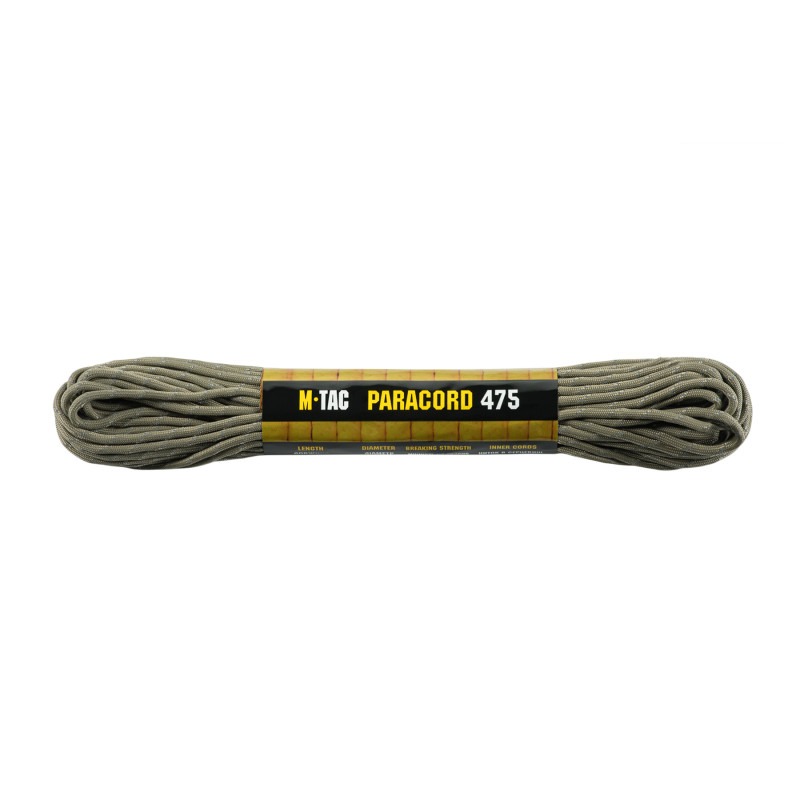M-Tac паракорд 475 Tan Reflective 15м