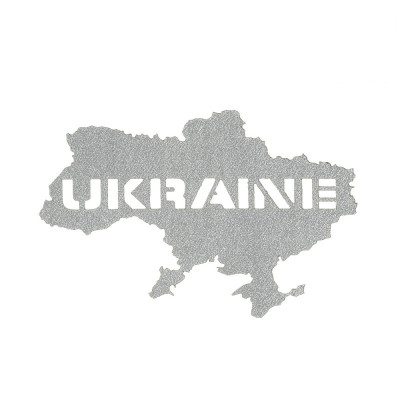 M-Tac нашивка Ukraine (контур) скрізна Laser Cut світловідбиваюча