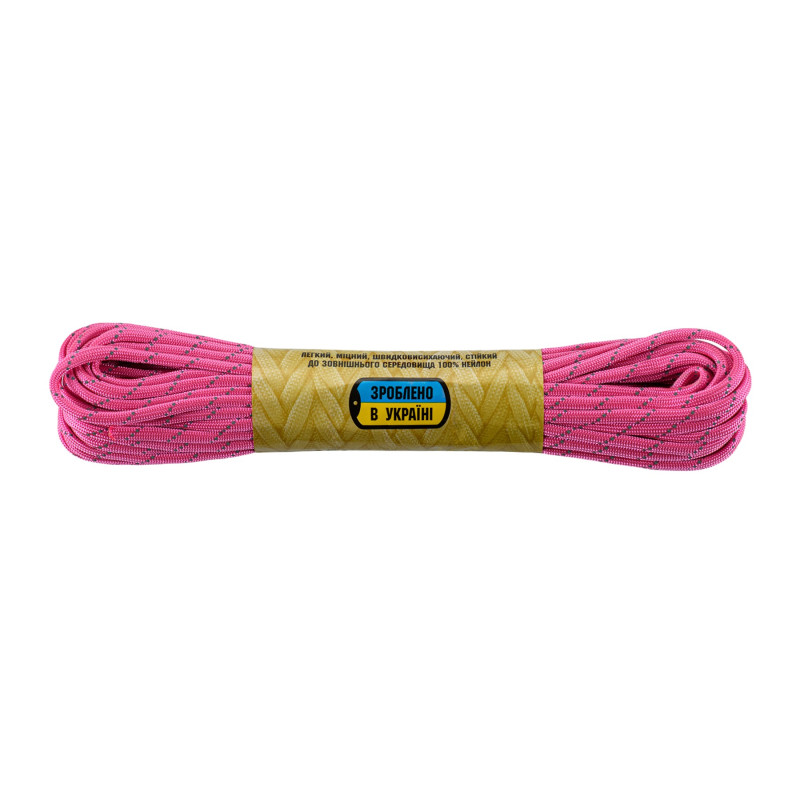 M-Tac паракорд 550 type III Neon Pink Reflective 15м