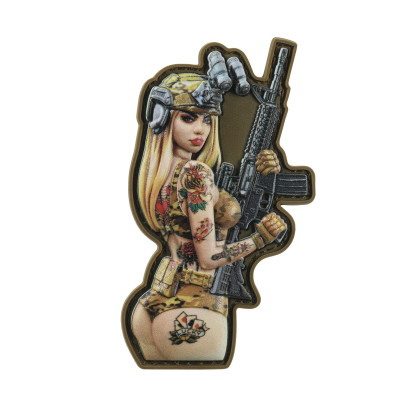Нашивка girl №8 lucky PVC