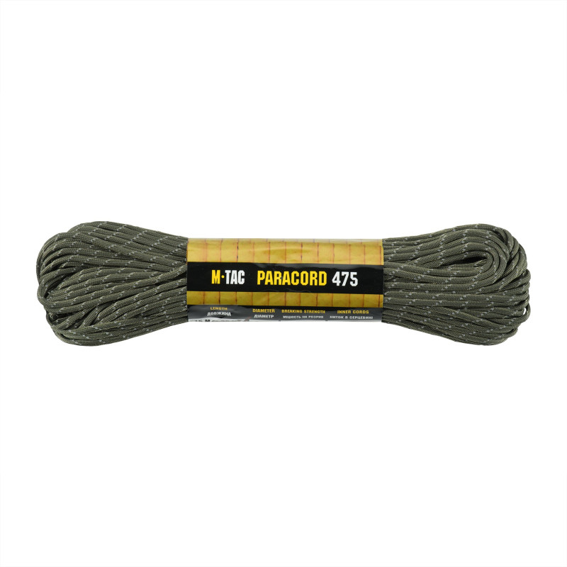 M-Tac паракорд 475 Ranger Green Reflective 30м