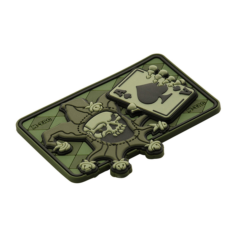 M-Tac нашивка Joker Skull 3D PVC Olive