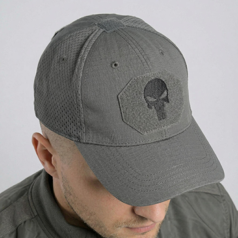 Бейсболка на пів сіткою Vik-Tailor Punisher Rip-Stop, Grey