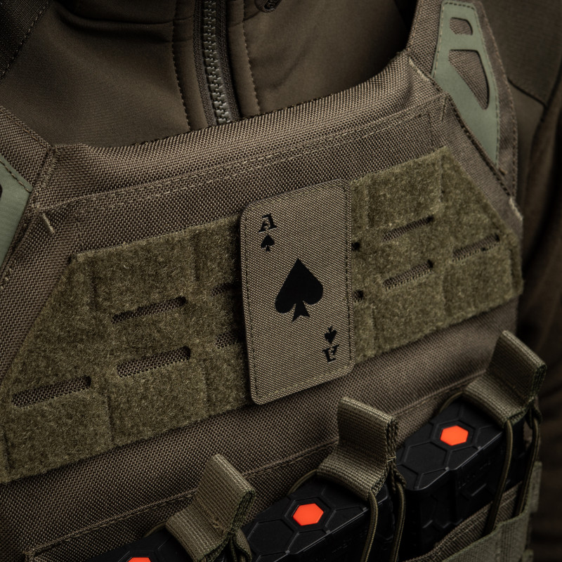 M-Tac нашивка Ace of Spades Laser Cut Ranger Green/Black