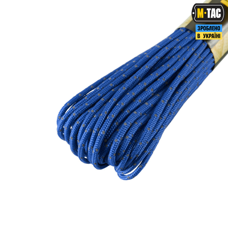 M-Tac паракорд Minicord Reflective Electric Blue 15м M-Tac паракорд Minicord Reflective Electric Blue 15м