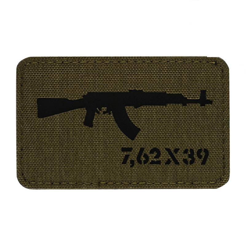 M-Tac нашивка AKM 7,62х39 Laser Cut Ranger Green/Black