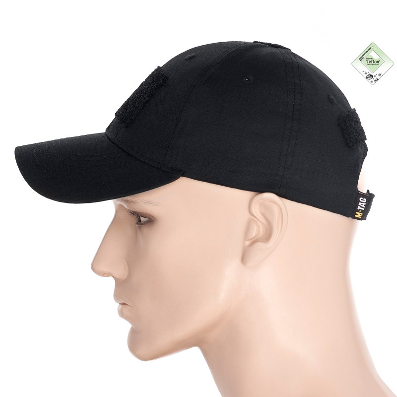 M-Tac бейсболка з липучкою Flex ріп-стоп Black