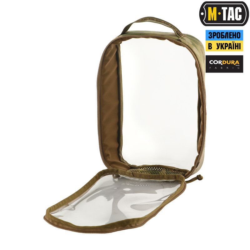 M-Tac органайзер утилітарний прозорий Elite Large (30х19 см) Multicam M-Tac органайзер утилітарний прозорий Elite Large (30х19 см) Multicam