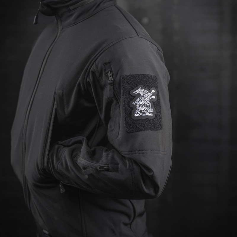 M-Tac нашивка Wolf (вишивка) Black