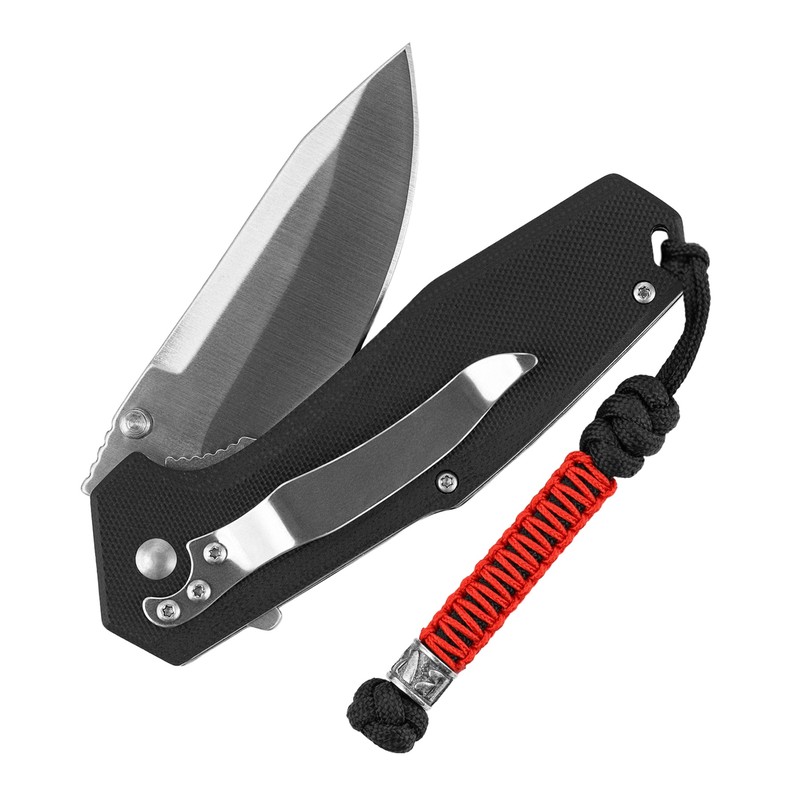 M-Tac темляк Scandinavian Воля Silver Black&Red