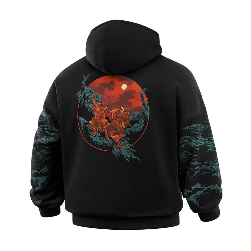 M-Tac кофта Hoodie Two samurai Oversize Cotton Hard Black