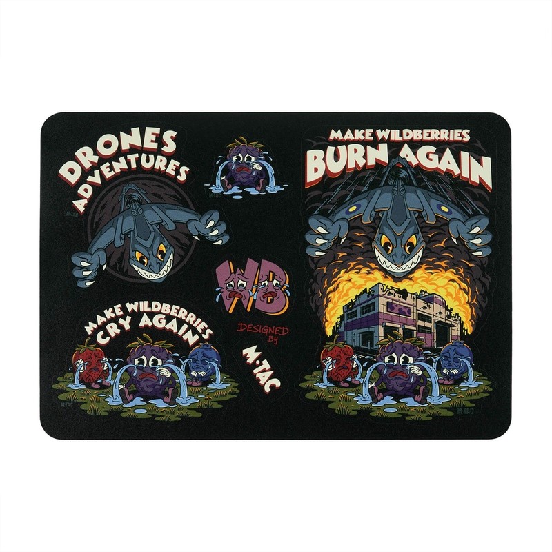 M-Tac наклейки Drones Adventures Sticker Pack Black