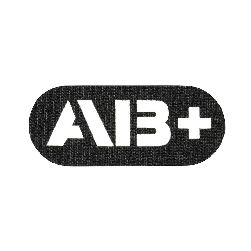 M-Tac нашивка група крові AB+ наскрізна Laser Cut Black M-Tac нашивка група крові AB+ наскрізна Laser Cut Black