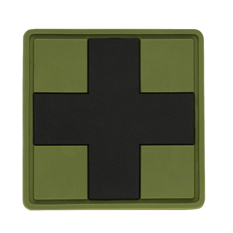 M-Tac нашивка Medic Cross Square ПВХ олива/чорний M-Tac нашивка Medic Cross Square ПВХ олива/чорний