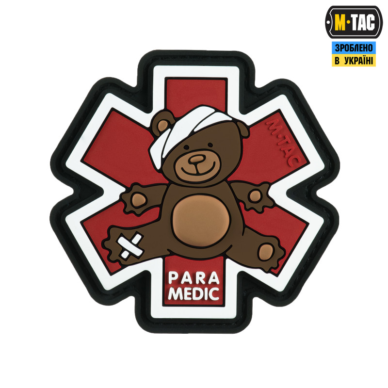 M-Tac нашивка Paramedic Медвідь (PVC) Bronze/Black M-Tac нашивка Paramedic Медвідь (PVC) Bronze/Black