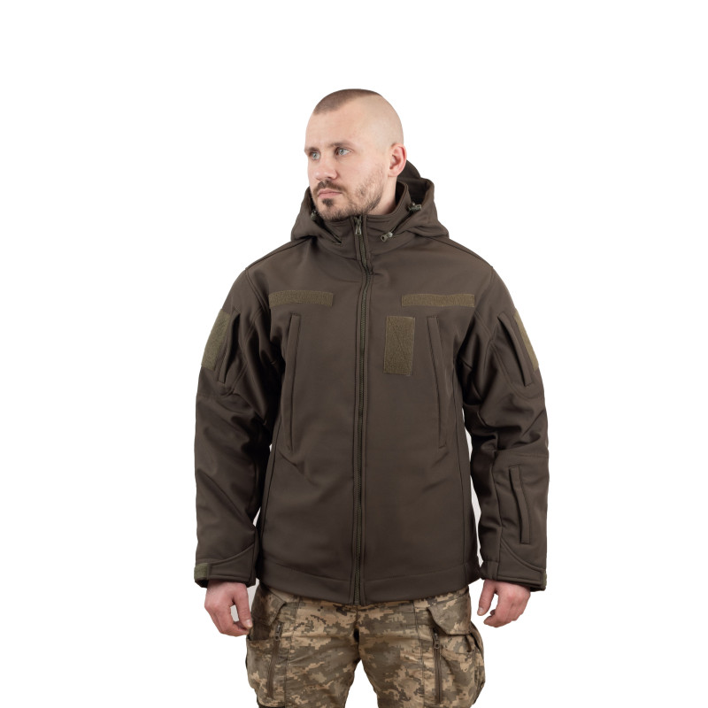 Куртка Vik-Tailor з флісовою кофтою Softshell, Dark olive