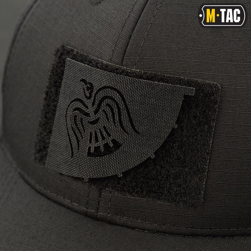 M-Tac нашивка Знамя Ворона скрізна Laser Cut Black