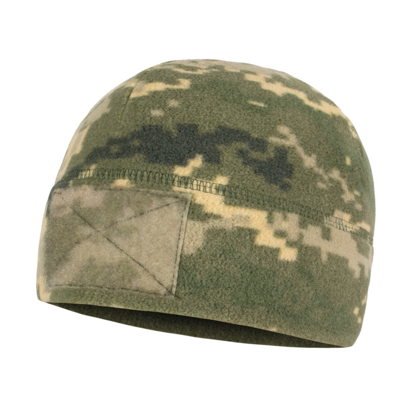 Шапка флісова Vik-Tailor з липучками Velcro MM-14 (піксель ЗСУ), Піксель