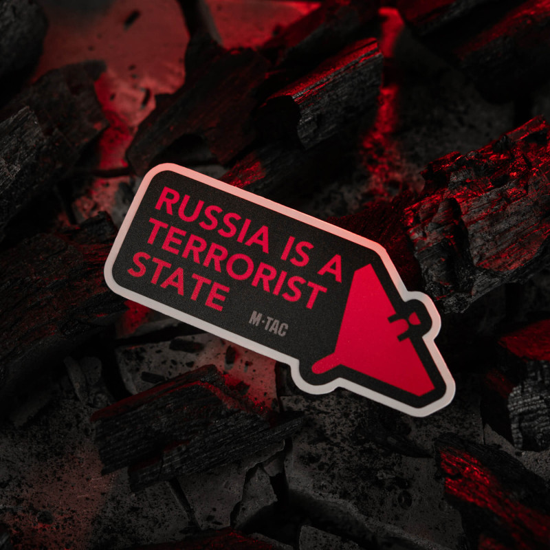 M-Tac наклейка russia is a terrorist state Small Black M-Tac наклейка russia is a terrorist state Small Black