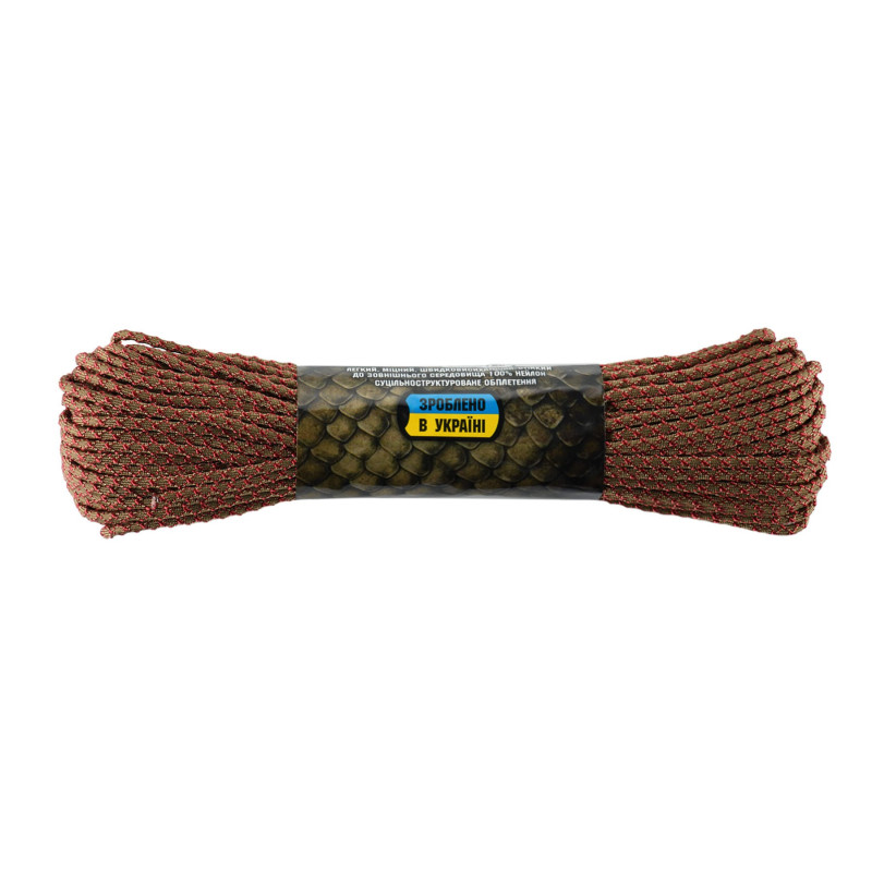M-Tac паракорд Dragon Cord 30m Coyote/Maroon M-Tac паракорд Dragon Cord 30m Coyote/Maroon