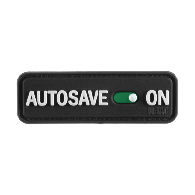 M-Tac нашивка Autosave PVC Black