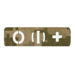 M-Tac нашивка група крові O (I) + наскрізна Laser Cut 25х80 MM14