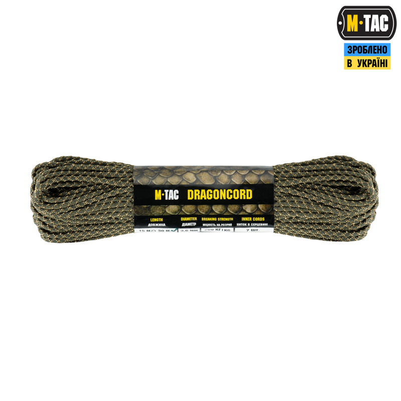 M-Tac паракорд Dragon Cord 30m Ranger Green/Coyote