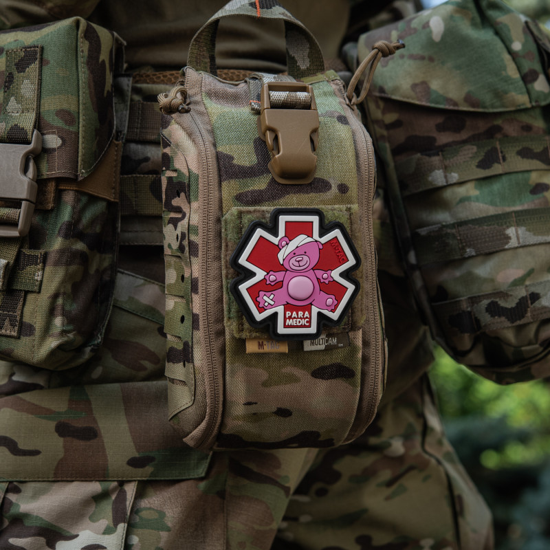 M-Tac нашивка Paramedic Медвідь (PVC) Pink/Black M-Tac нашивка Paramedic Медвідь (PVC) Pink/Black