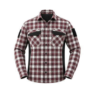 Тактична сорочка Vik-Tailor з липучкою Velcro, Burgundy