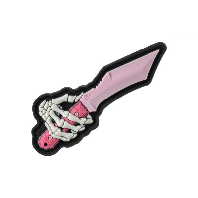 M-Tac нашивка Skeleton Knife PVC Pink