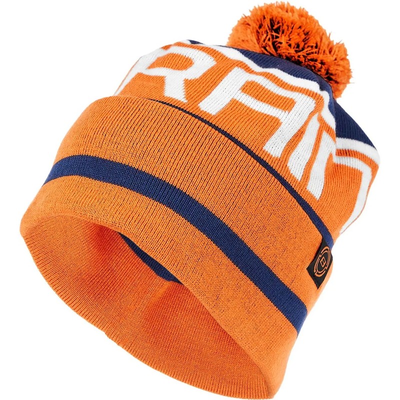 Шапка Brain з помпоном Blue/orange