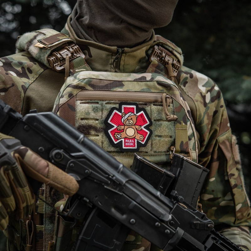 M-Tac нашивка Paramedic Медвідь (вишивка) Bronze/Black M-Tac нашивка Paramedic Медвідь (вишивка) Bronze/Black