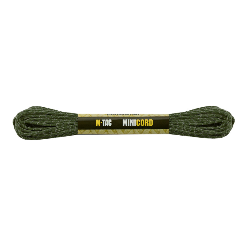 M-Tac паракорд Minicord Reflective OD Green 15м