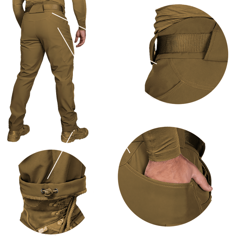Штани SoftShell Vent Койот 8289 Штани SoftShell Vent Койот 8289