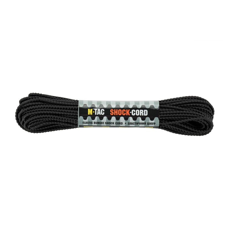 M-Tac паракорд Shock-Cord 3mm Dragon Skin Black 15м