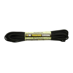 M-Tac паракорд Survival Black 15м