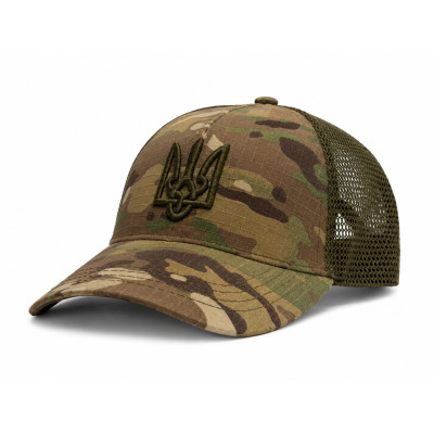 Бейсболка з Тризубом Vik-Tailor Rip-Stop, MultiCam